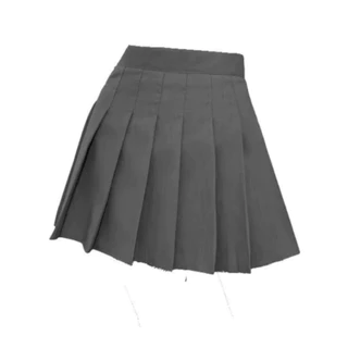Saia pregueada colegial cosplay kpop - COR CINZA CLARO