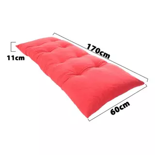 Futon 60 x 170 Almofada Espreguiçadeira Sofá Pallet Grande Macio