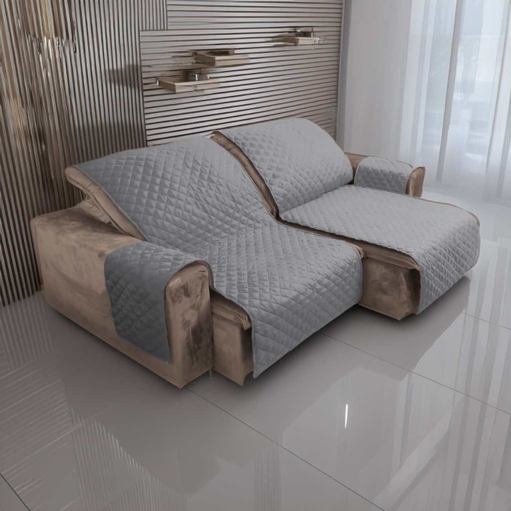 Capa protetora de sofá retrátil 2,20m x 2,40m 2 partes black friday