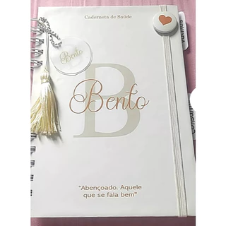 Caderneta Neutro Menina/Menino Atualizada Saude Personalizada nome na capa vacinacao