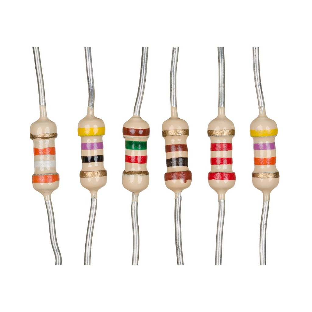 RESISTOR CR25 1/4W 4K7 E RESISTOR CR25 10R - 500 PEÇAS DE CADA