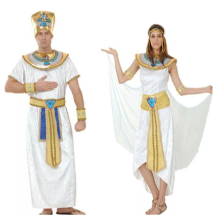 Fantasia Faraó Ou Cleópatra Egito Ramsés Cosplay Luxo 52 53 | Shopee Brasil