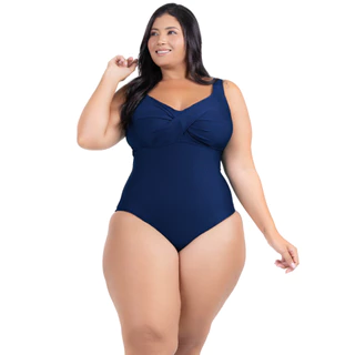 Maio Body Feminino Transpassado Plus Size Modela Cintura Liso Casual Modelador Praia Piscina Natação