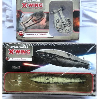 star wars jogo x-wing galapagos transporte rebelde + transporte yt 2400 lacrados