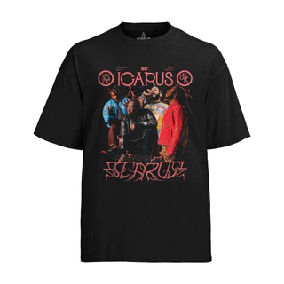 Camiseta Algodão Unissex Tshirt BK ICARUS ROSA SP