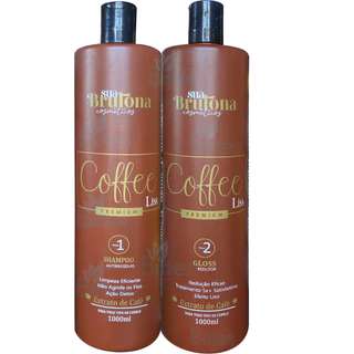 KIT GLOSS REDUTOR COFFEE LISS SUA BRUTONA EXTRATO DE CAFÉ