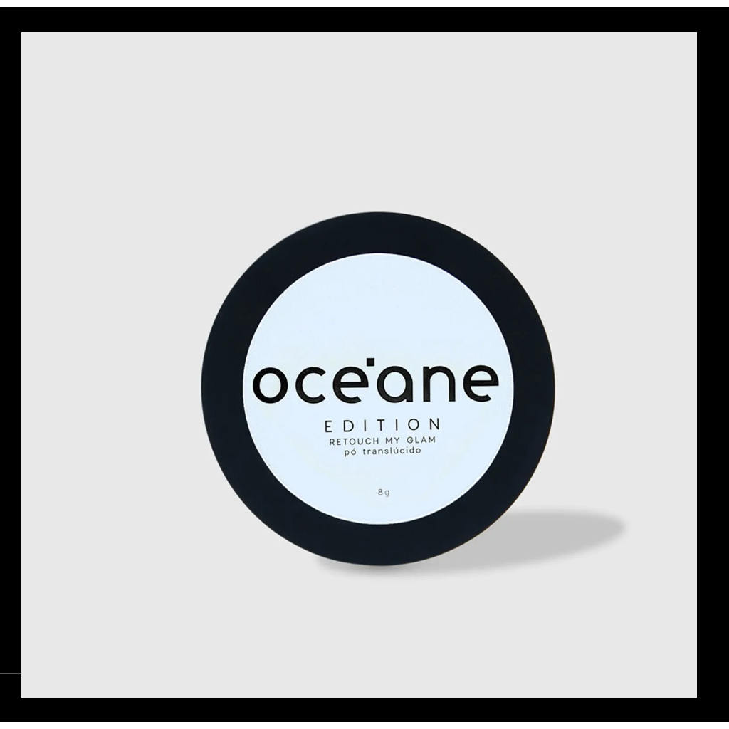 PÓ TRANSLÚCIDO OCEANE EDITION - RETOUCH MY GLAM - CONTROLA O BRILHO DA PELE - PERFEITO PARA RETOQUES AO LONGO DO DIA - PARA TODOS OS TIPOS DE PELE
