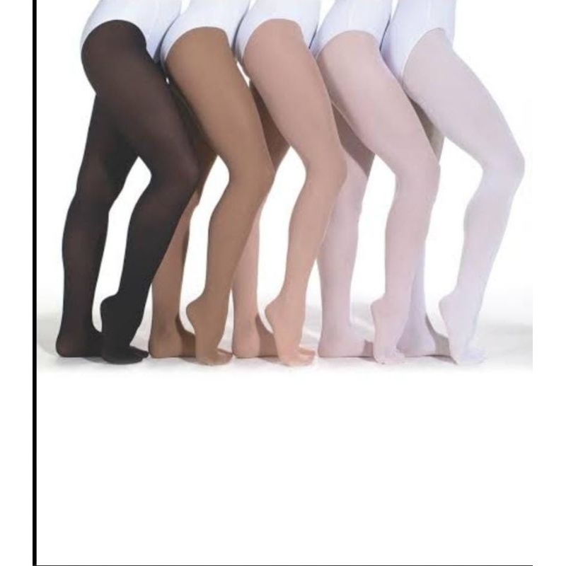 Meia Calça Fio 40 Ballet Bailarina Comum Com Pé Preto Rosa Infantil ...