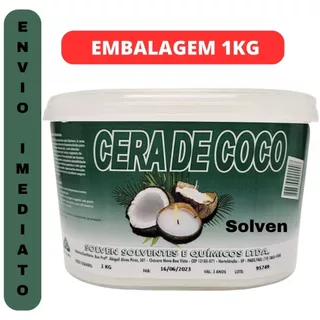 1 Kg Cera de Coco para Velas artesanais 100% vegana