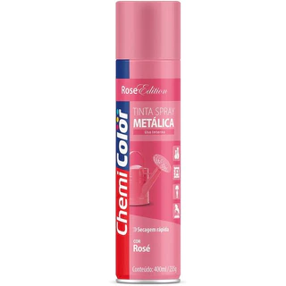 TINTA SPRAY 400ML METALICA ROSE CHEMICOLOR