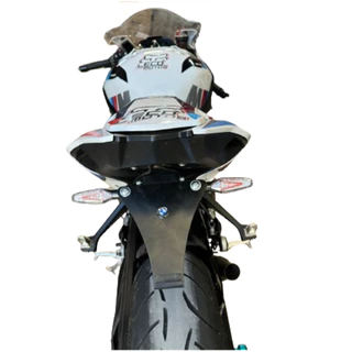 Eliminador Suporte de Placa Inquebrável Preto Bmw Titan Cb300 Xre Twister G76 Diversas Motos Universal 8740