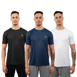 Kit 3 Camisetas Camisa Dri leve, Sport Academia Treino