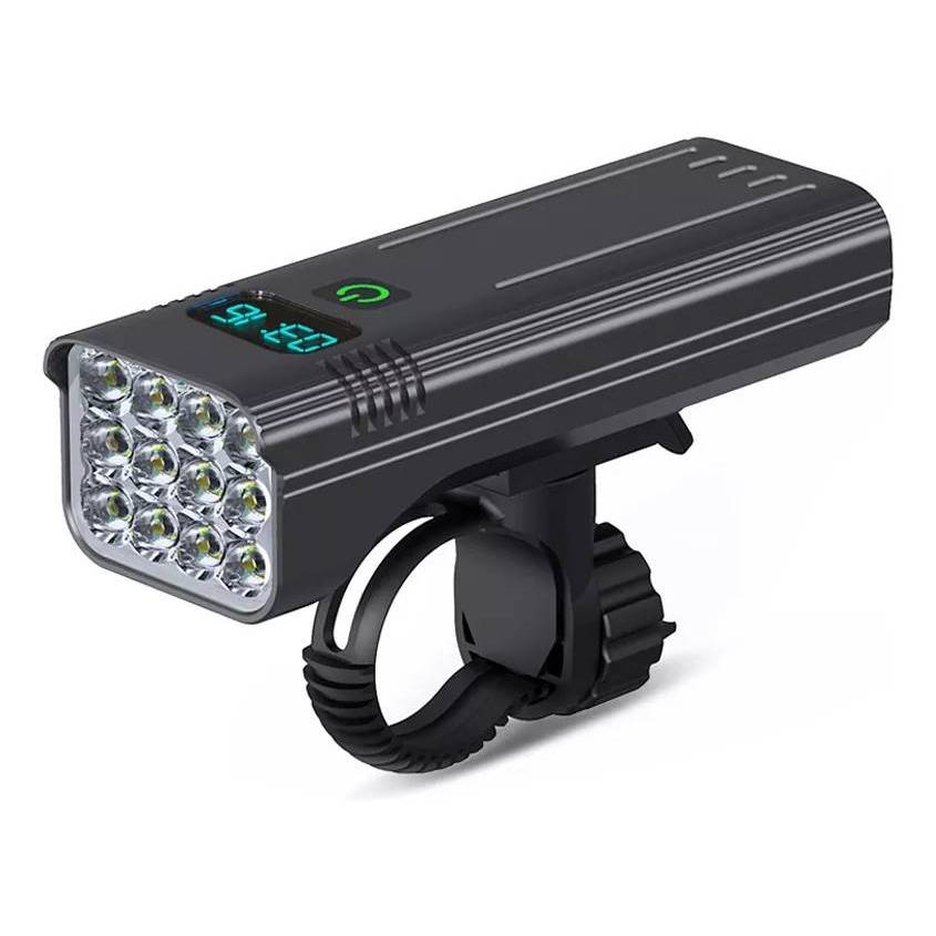 Farol De Bike Usb 12 Leds Super Potente Power Bank T6 Elite 4800 Lumens ...