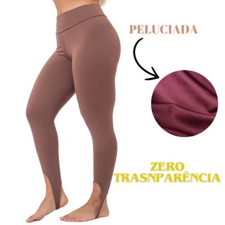 Calça Legging Pézinho Original Térmica Peluciada Grossa Cós Alto Não fica Transparente Cintura Alta
