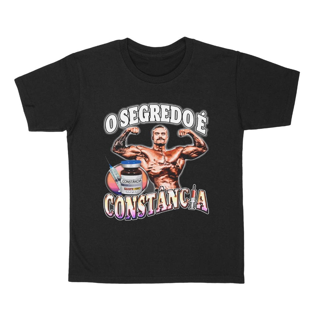 Camiseta Academia O Segredo é Constancia Meme 100% Algodão