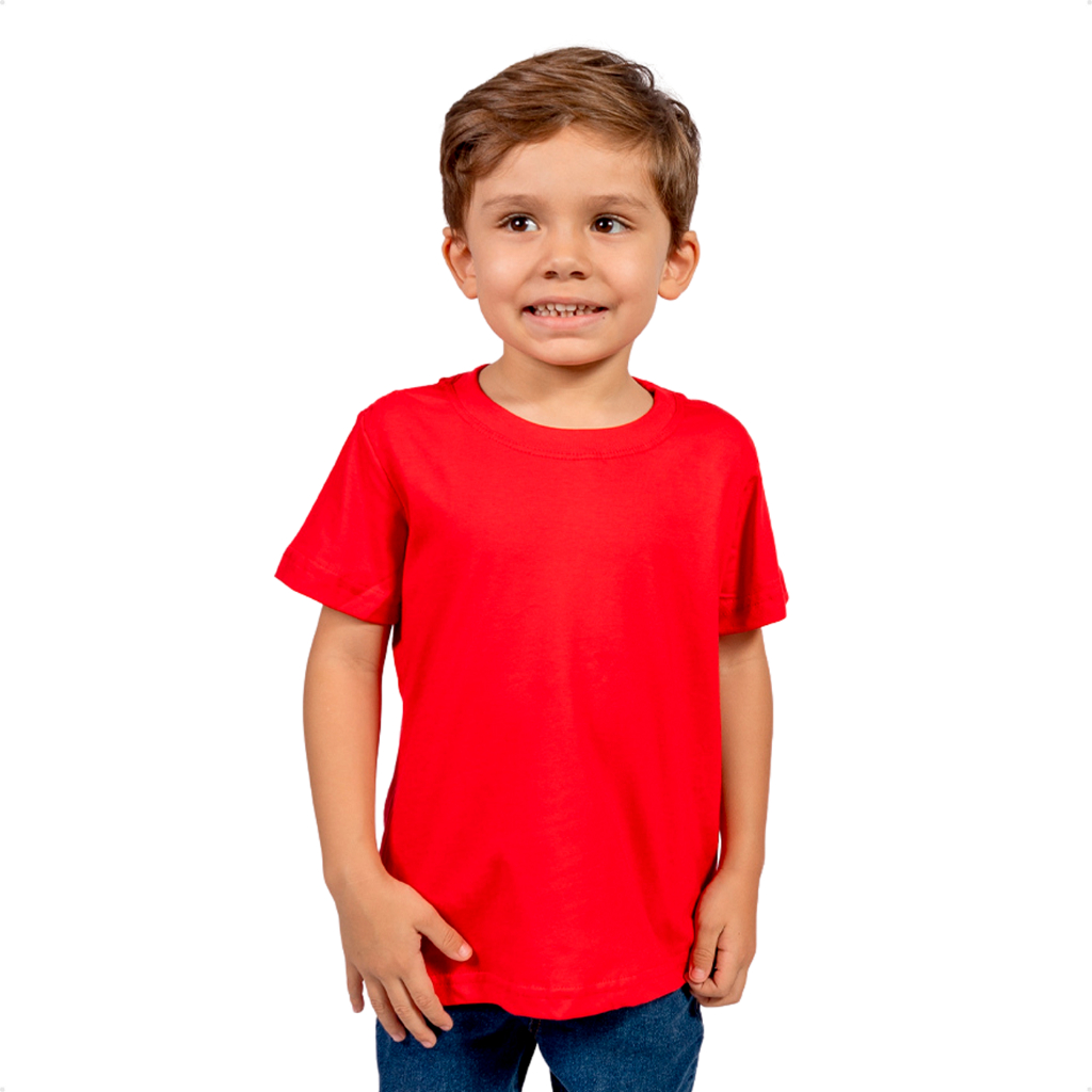 Camiseta Roupa De Criança Infantil Menina Menino Básica Lisa