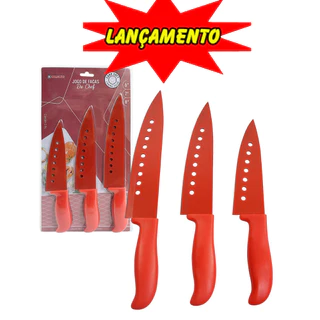 Jogo De Facas Chef Churrasco 3 Peças Sortido