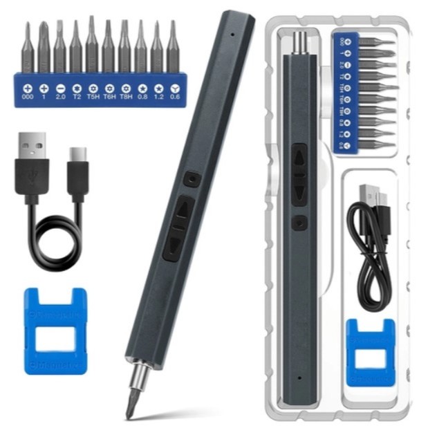 Mini Parafusadeira Eletrica De Precisão Sem Fio Recarregavel