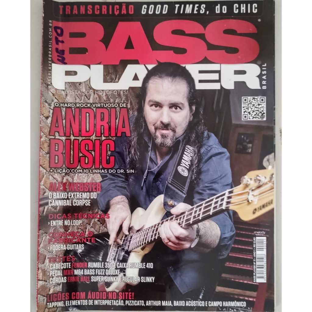 Revista Bass player: Andria Busic - número 11 ano 1 | Shopee Brasil