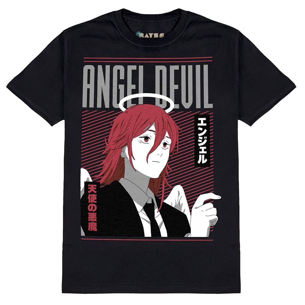 Camiseta Masculina Algodão Chainsaw Man Angel Devil | Shopee Brasil