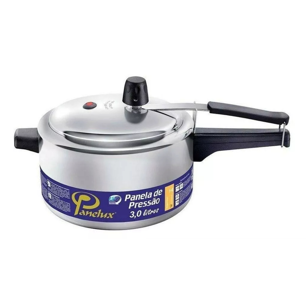 Panela de Pressão Panelux 4.5 Litros Alumínio Polido Classic | Shopee ...