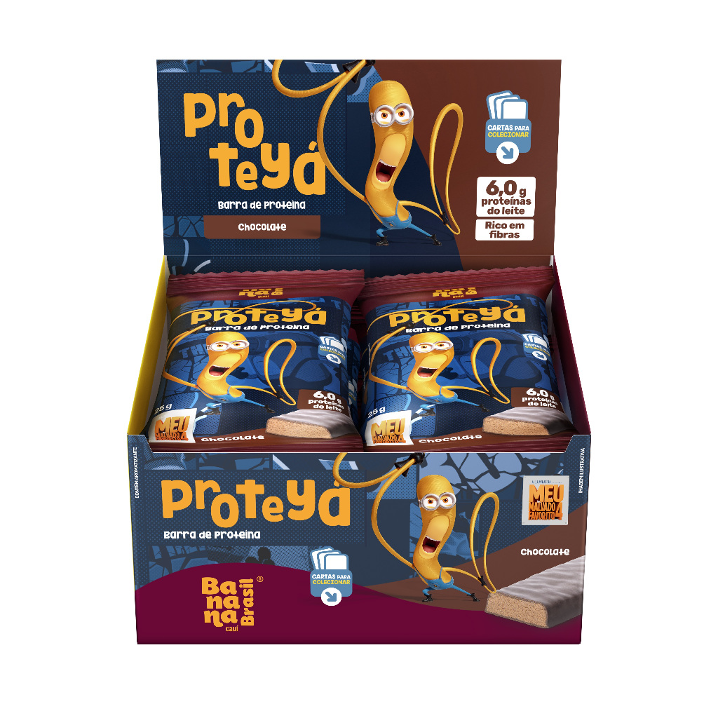 Barra De Proteína Proteyá Chocolate 300g Banana Brasil
