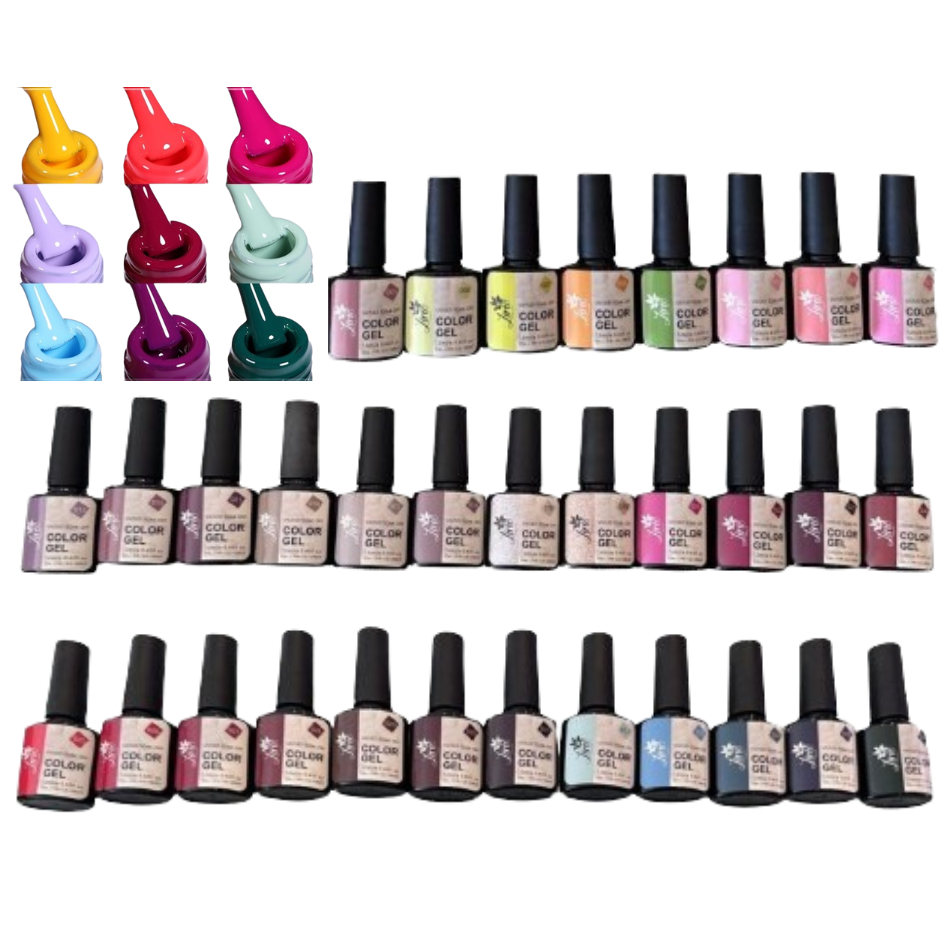 ESMALTE EM GEL LIRIÓ KIT COM 20 LED UV SECA NA CABINE VARIAS CORES ...