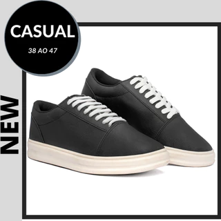 Sapato Masculino Tênis Casual Despojado Numeração Especial 38 ao 47