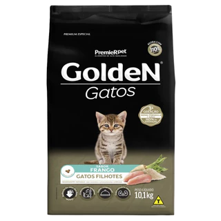 Ração Golden para Gatos Filhotes Sabor Frango 10,1 Kg