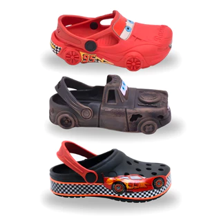 Sandalia Babuche Croc Infantil Menino Carros Relâmpago Mcqueen Mate Confortável Envio Imediato