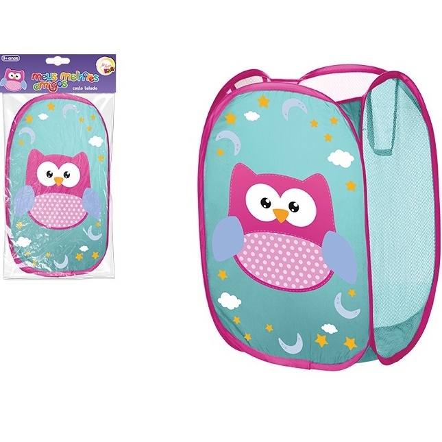 Cesto Organizador Multiuso Brinquedos Roupas Infantil Dobrável