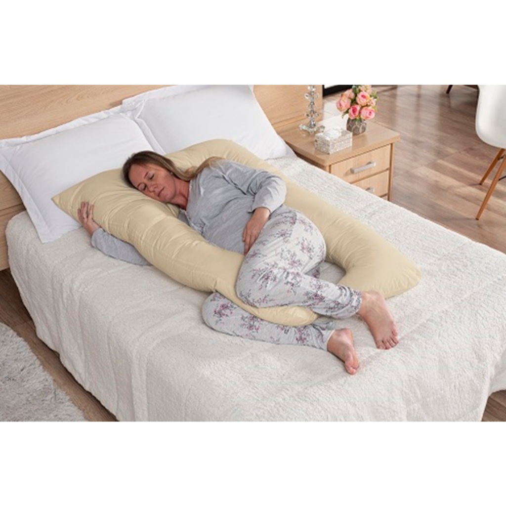 Travesseiro de corpo para gestante grávida 1,30m x 80cm percal várias ...
