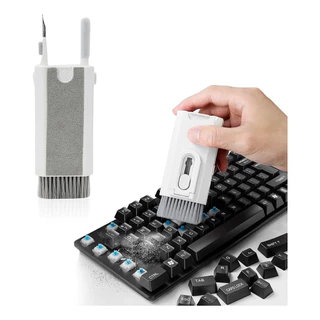 Kit limpeza de teclado 8 em 1 multifuncional portátil para computador/fone de ouvido/ferramentas
