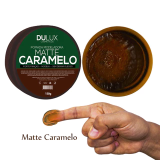 1 Cera Modeladora Efeito Matte Seco 150g Dulux + 1 Matte Caramelo 150g Cabelo E Barba Dulux