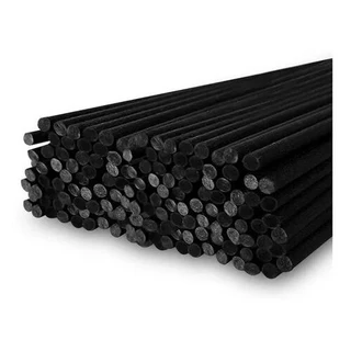 Varetas Para Difusor Em Fibra De Algodão 4mm X 25cm Preta 30 Varetas
