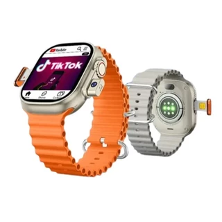 Relógio Smartwatch com Android Cartão Nano-Sim CHIP WIFI e Bluetooth Câmera 180° Celular de Pulso Compatível Com Aplicativos Android Completo 5G 49mm