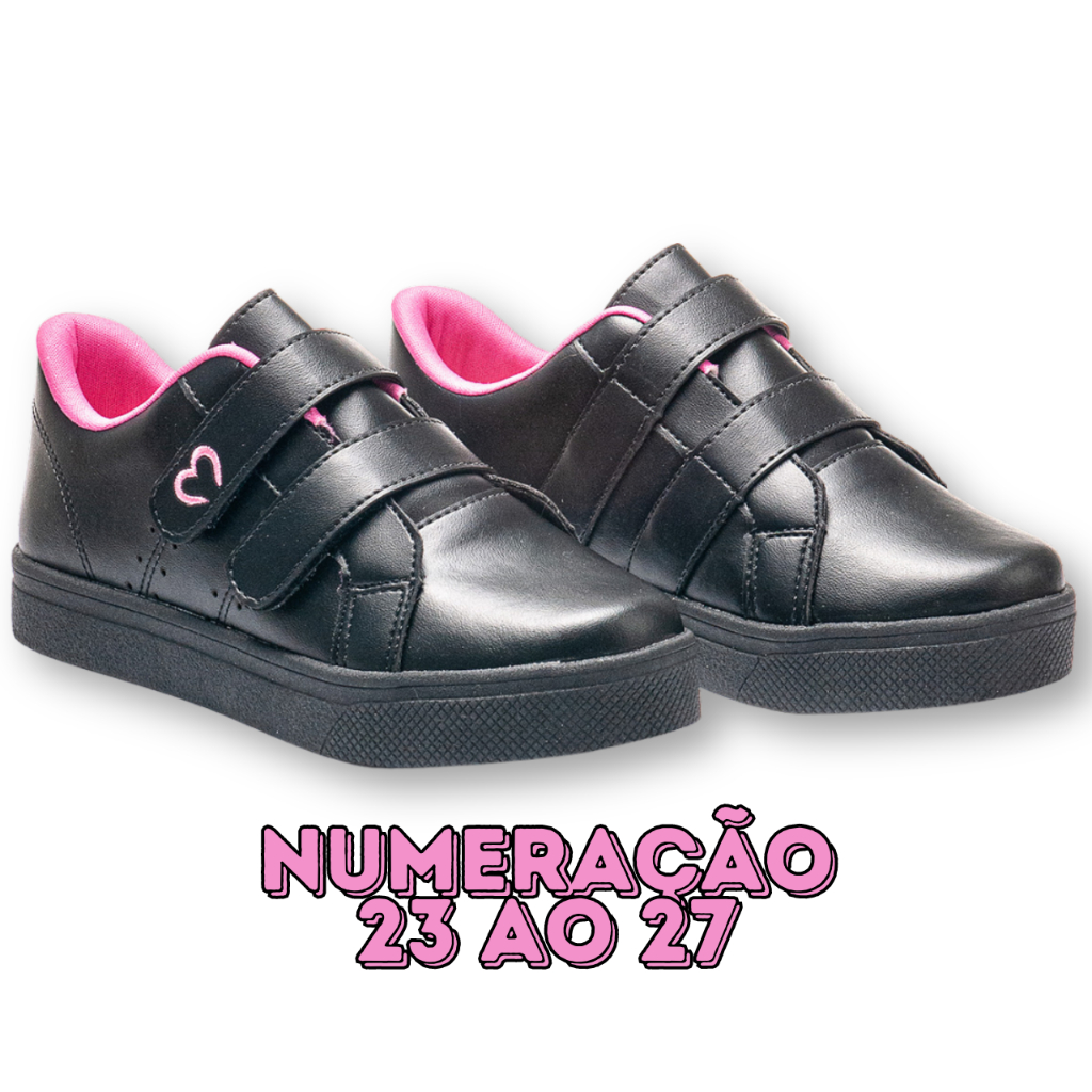 Tênis Infantil Feminino Voltas as Aulas Escolar Menina Tenis para ...
