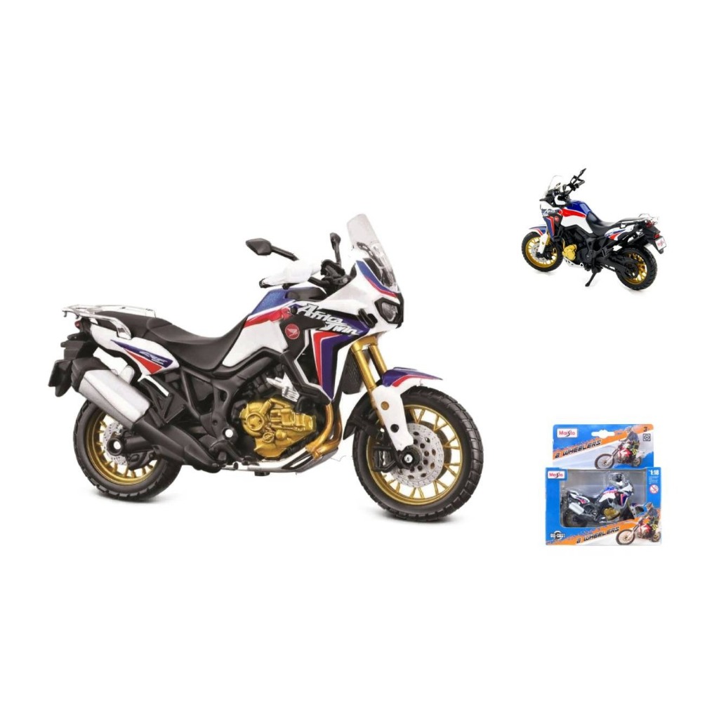 Couleur Honda Africa Twin jouet de moto Honda Africa Twin Adventure 1:18, modèle en alliage, simulation autor - Auto