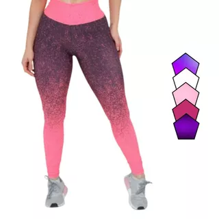 Calça Degrade Legging Academia Feminina Ginastica Exercicios Leg
