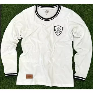Camisa Botafogo Retrô 1904 Branca Manga Longa Oficial