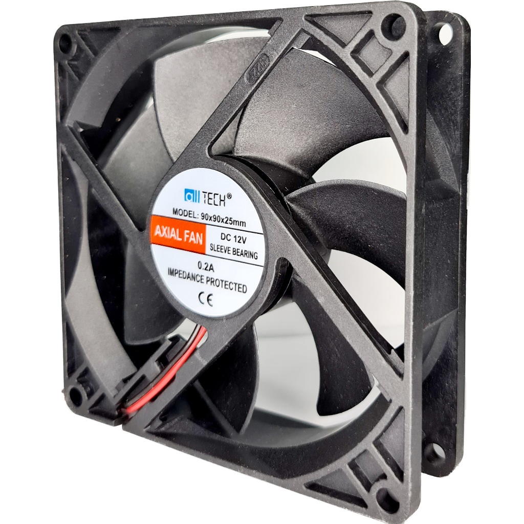 Ventola assiale nera 40 x 40 x 10 mm 12V DC Cooling fan Dissipazion