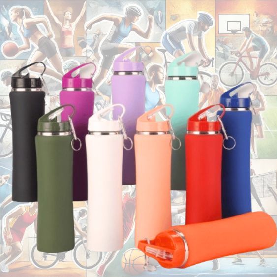 Garrafa Academia Térmica 600ML Inox Squeeze Bico Ideal para Hidratação Esportes Alta