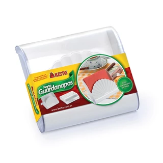 Porta Guardanapo Retrátil Cozinha Restaurante C Visor Branco GUA01 Keita