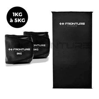 KIT Par Caneleira Peso + Colchonete Treino Aeróbico Fitness Academia Profissional Tornozeleira