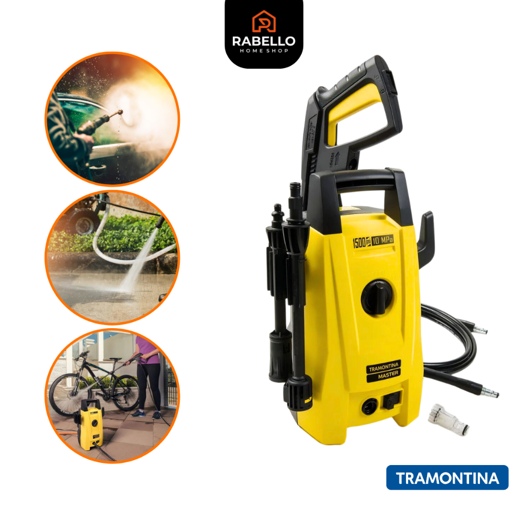 Lavadora De Alta Pressão 1200w 1500 Psi 220v Compacta Regulagem AjustávelTramontina