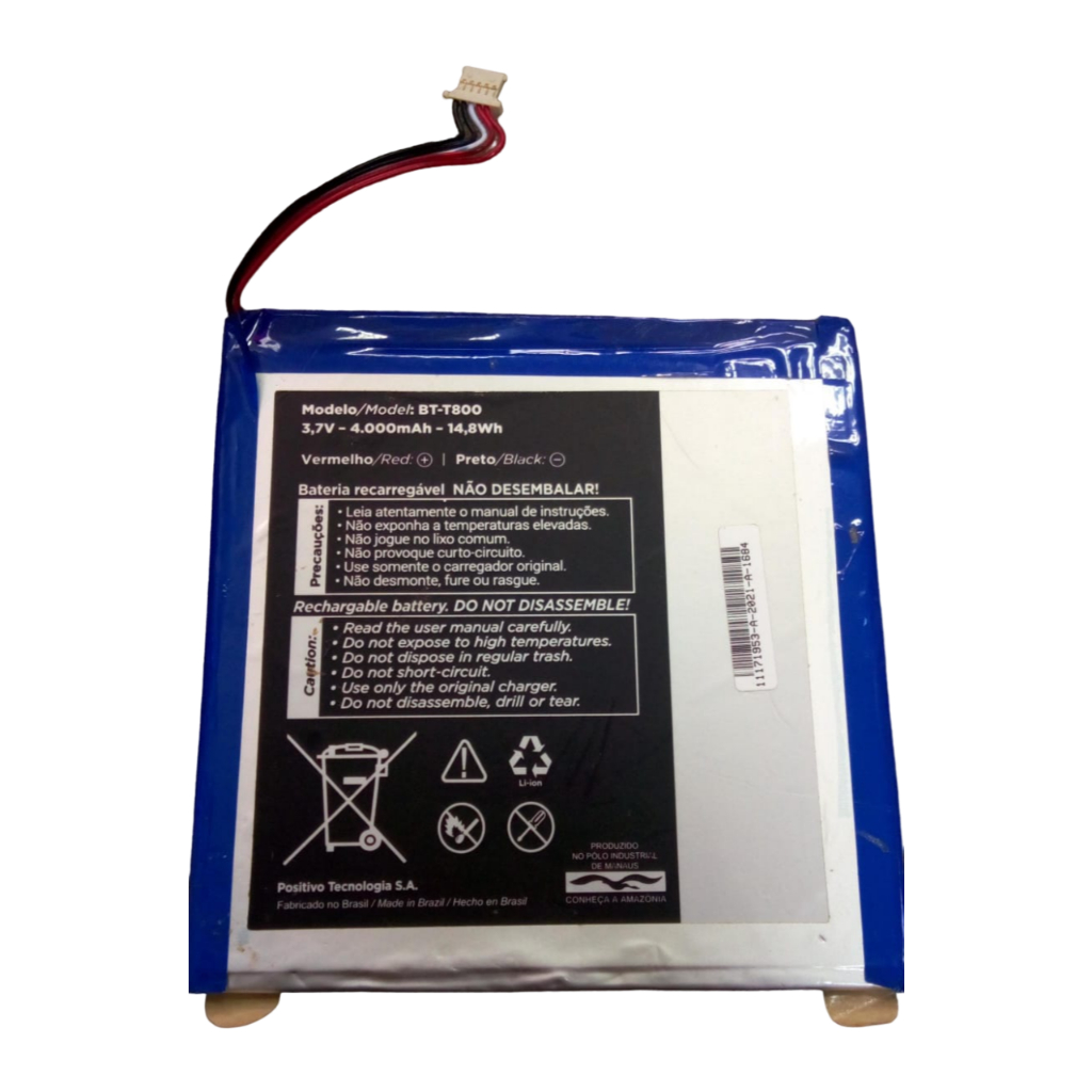 BATERIA TABLET POSITIVO AZUL BT-T810/ BT-T800 3.7V C/ Nota