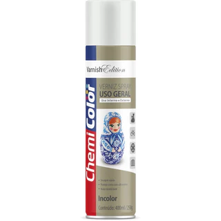 TINTA SPRAY 400ML USO GERAL VERNIZ FOSCO CHEMICOLOR