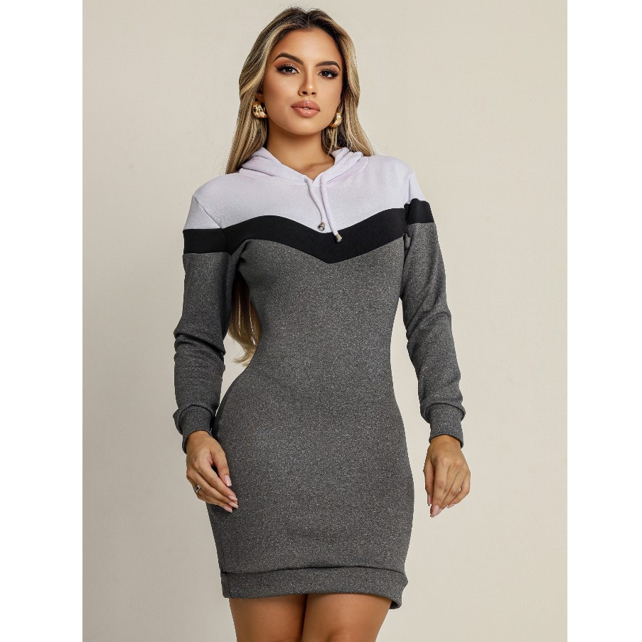 Vestido Moletom Feminino Curto Lançamento Blogueirinha | Shopee Brasil