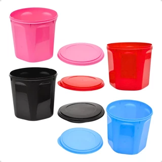 Porta Ração ou Petiscos Pet Com Tampa Vedada Cães ou Gatos - Pote Armazenamento 5,5 Litros