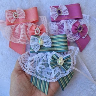 Conjunto Luxo Requinte, banho e tosa, laço pet luxo, laços pet, cachorro, pet, laco pet